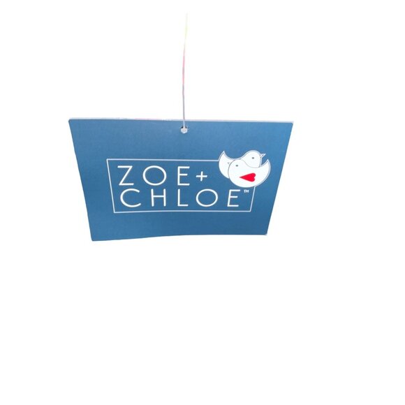 Zoe + Chloe Womens Floral & Woof Print Scrub Top M - Picture 3 of 6